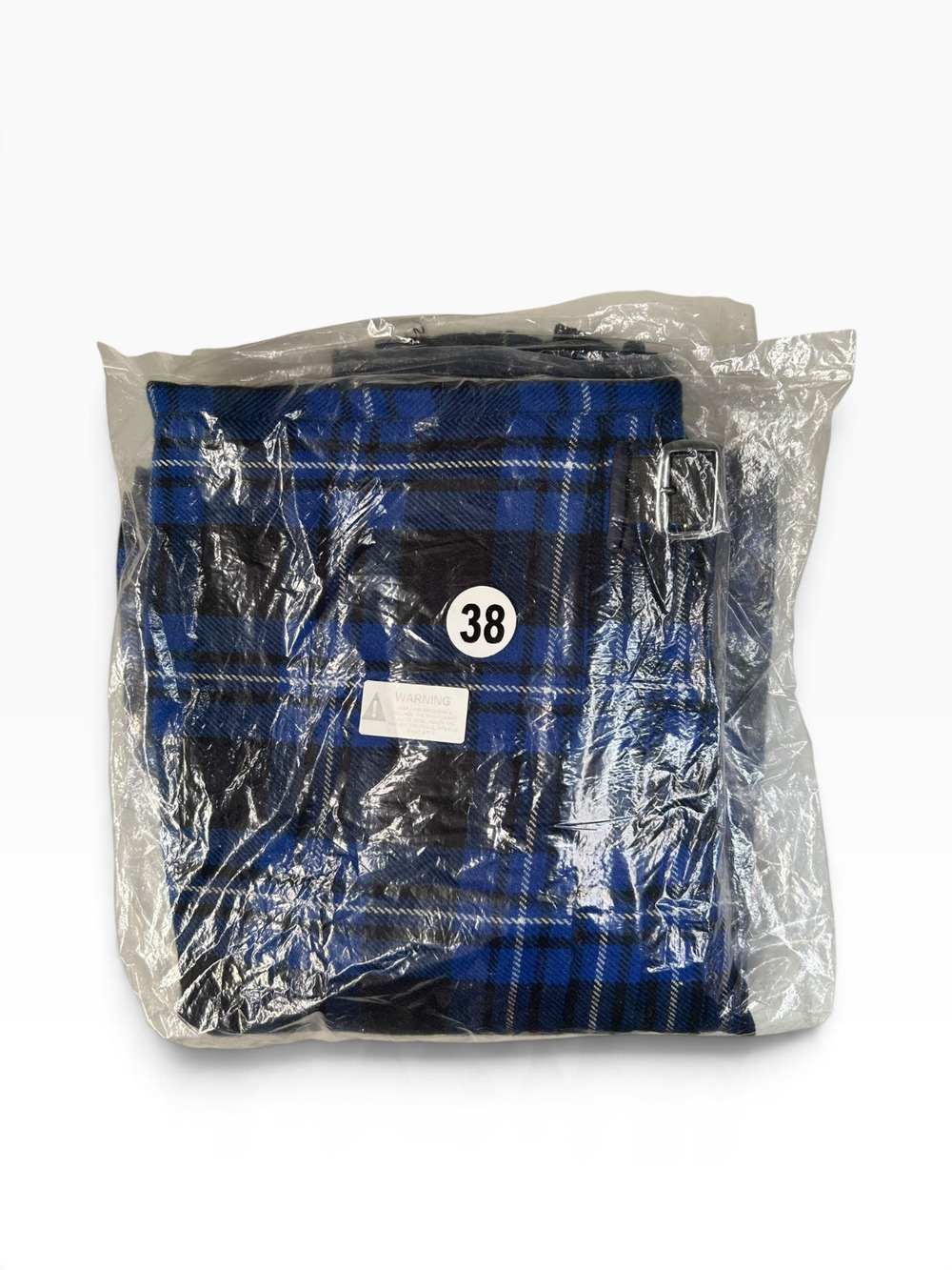 Blue and Black Scottish Kilt size 38 AAR Products